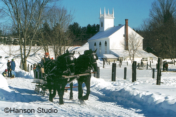 Horses with Sleigh